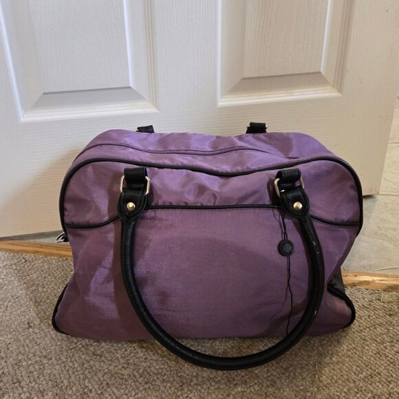NEW Purple Suitcase bag small luggage carry on travel bag duffel bag briefcase - Picture 6 of 15